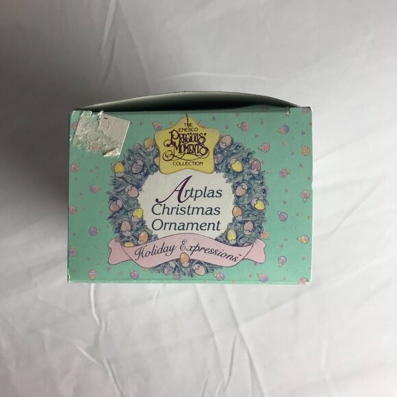 Vintage Precious Moments "You Brighten My Holidays" 586404 ornament girl Enesco - Picture 11 of 12